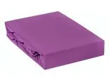 Prześcieradło Jersey z gumką Ciemny  Fiolet - 120x200 -  037 -  śliwka